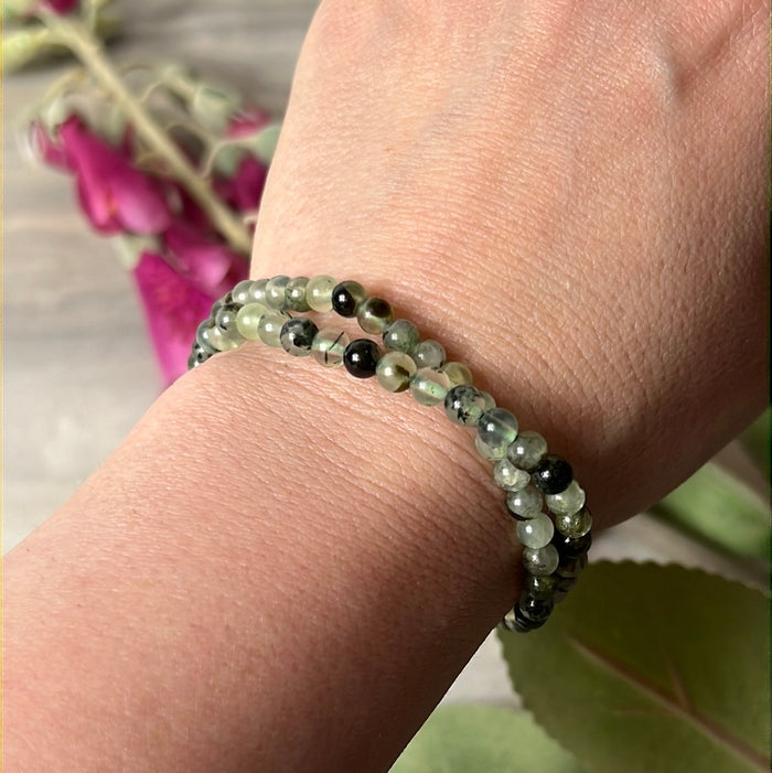 Prehnite Bracelet - 4mm