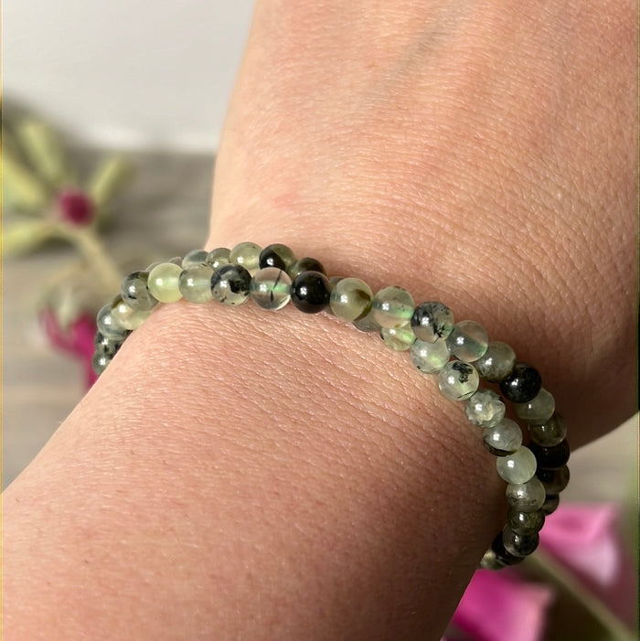 Prehnite Bracelet - 4mm