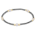 Purpose Pearl 4mm Silver Faceted Hematite Bracelet
