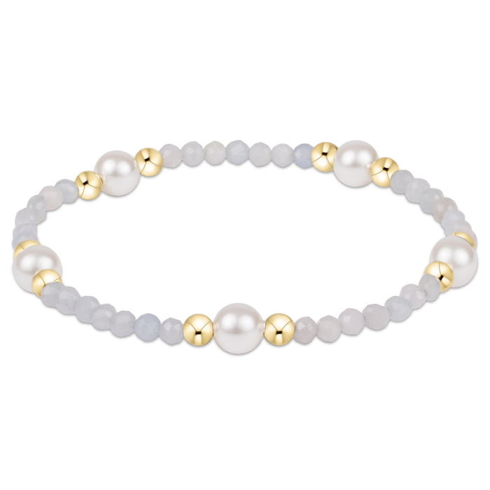 Purpose Pearl 6mm Gem Bracelet - Aquamarine