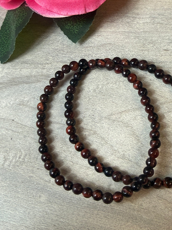 Red Tigerseye 4mm bracelet