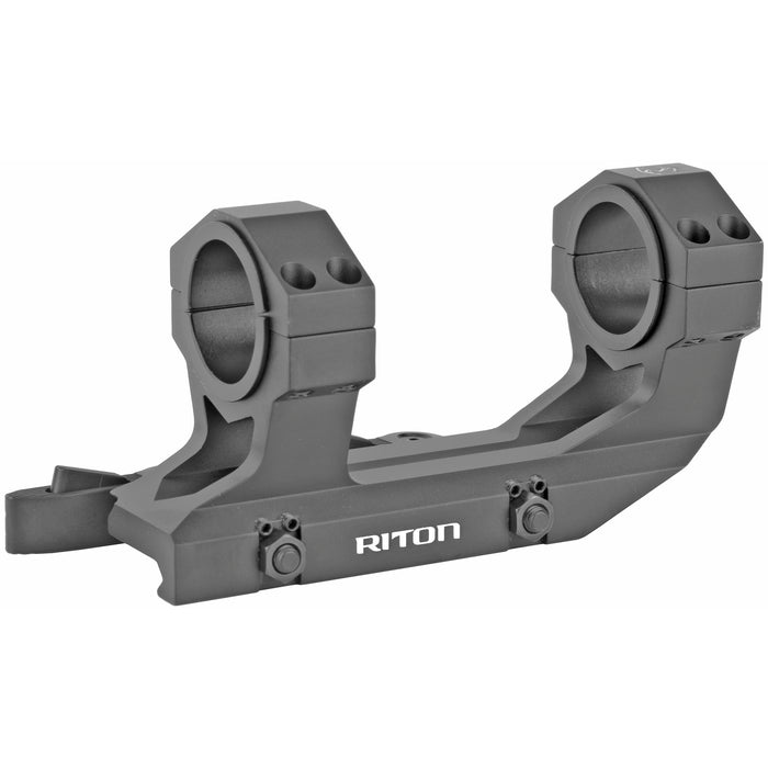 Riton 30mm Quick Detach Scope Mount Rings in Black - 1