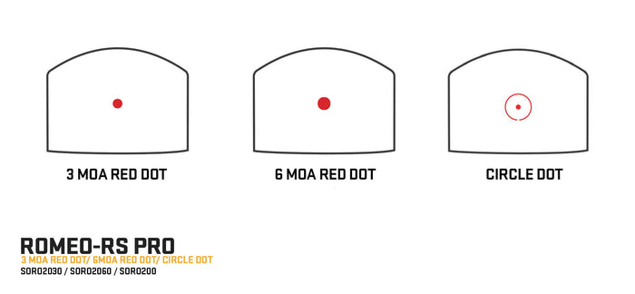 Sig Sauer ROMEO-RS Pro (DPP - DeltaPoint Pro) Red Dot - Circle Dot or 3/6MOA Dot