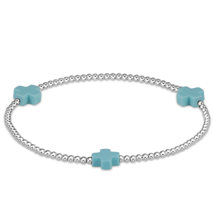 Signature Cross 2mm Sterling Bracelet