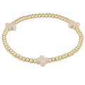 Signature Cross 3mm Gold Bracelet