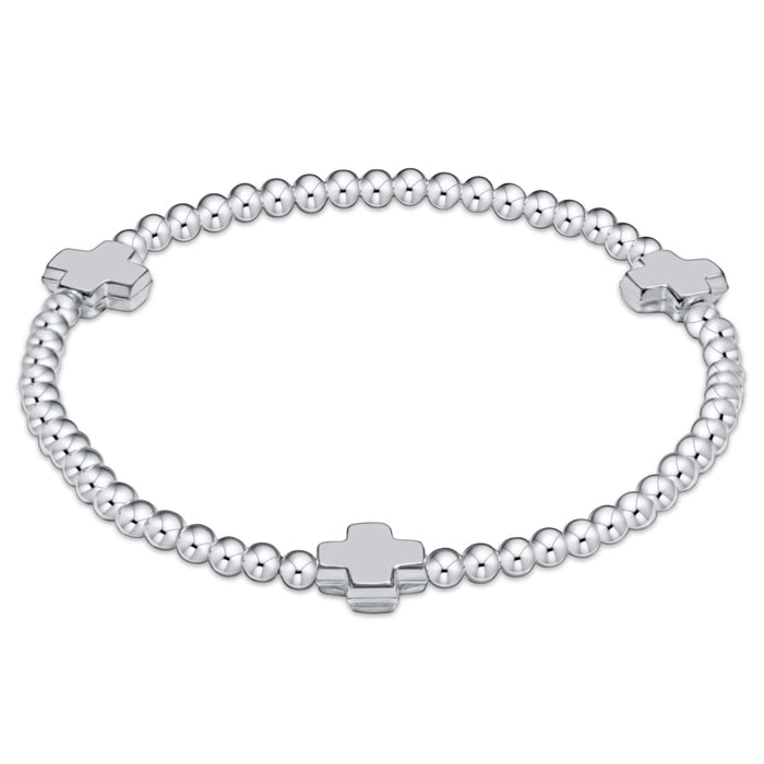 Signature Cross 3mm Sterling Bracelet - Sterling