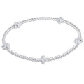 Signature Cross Small 2mm Sterling Bracelet - Sterling