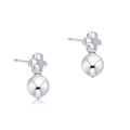 Signature Cross Small Sterling Studs - Classic Sterling