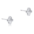 Signature Cross Small Sterling Studs - Sterling