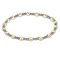 Sincerity Silver Faceted Hematite 2mm Bracelet