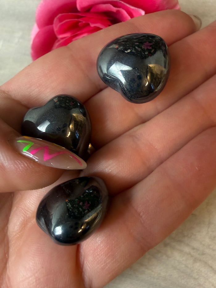 Small Hematite Heart