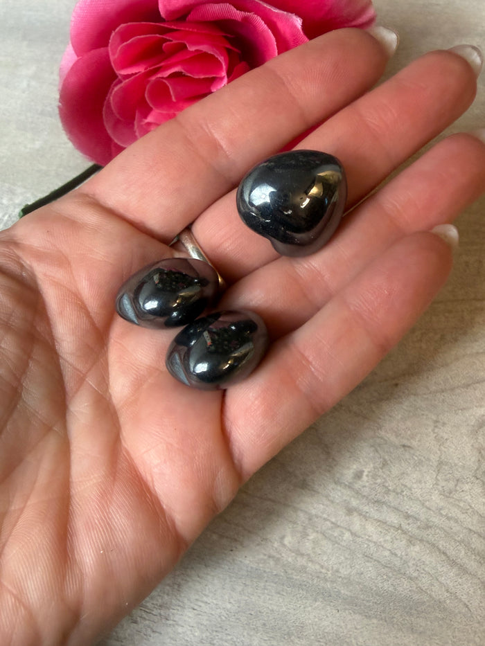 Small Hematite Heart