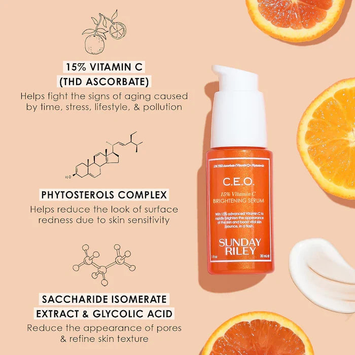 Sunday Riley C.E.O. 15% Vitamin C Brightening Serum 30mL