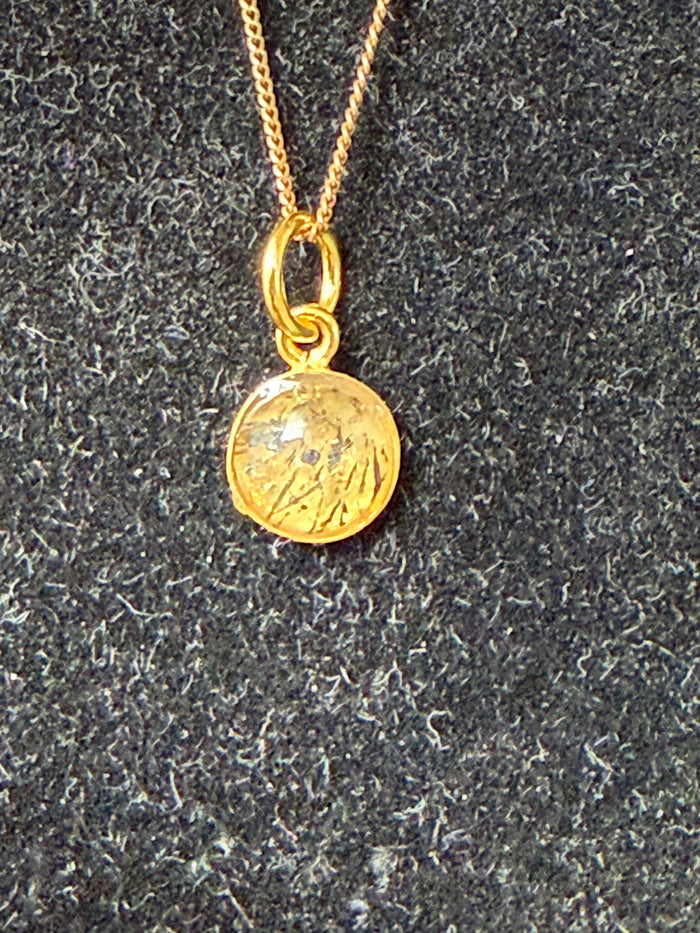Super Seven Earring & Necklace 18K Gold Set