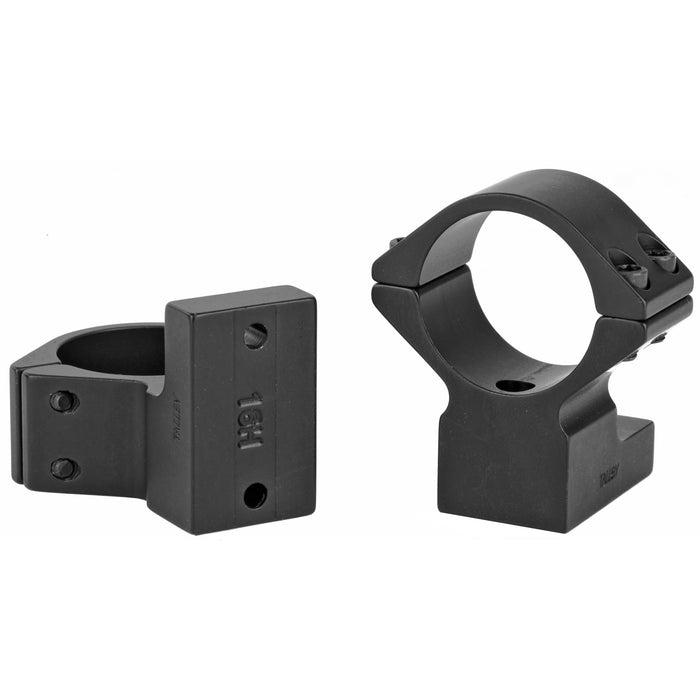 Talley Light Weight 1-Inch High One-Piece Scope Mount Rings in Black Matte - 2
