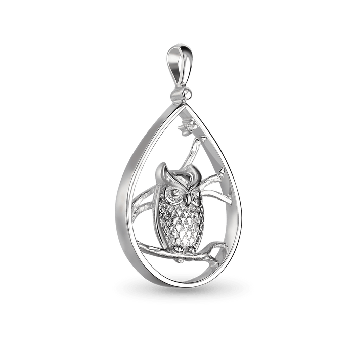 The Wise One Pendant Catherine Best Dev Silver Pendant