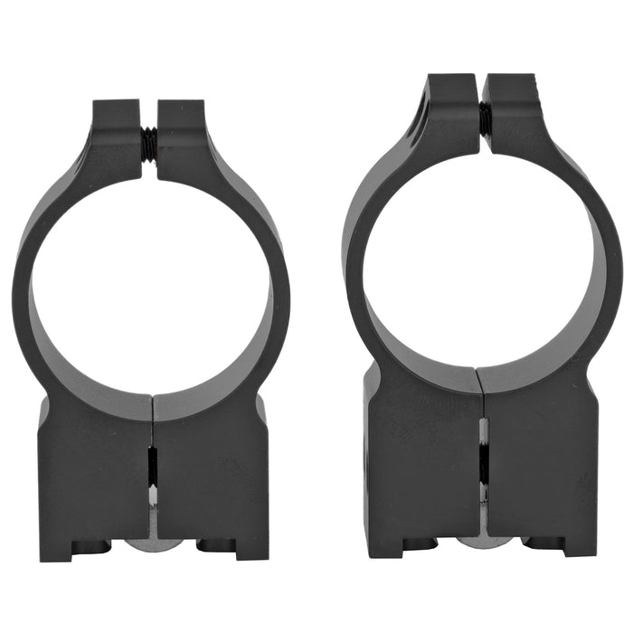 Warne Fixed 30mm High Scope Rings Rings in Black Matte - 1