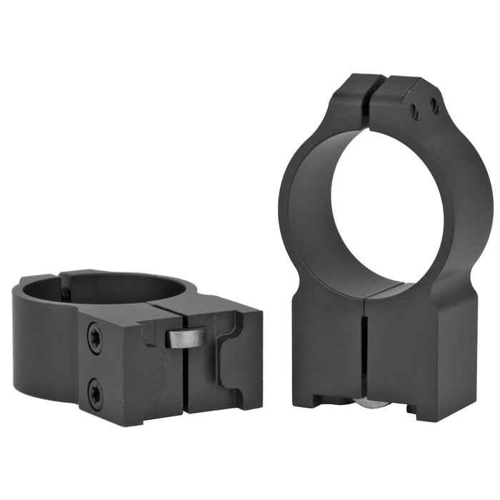 Warne Fixed 30mm High Scope Rings Rings in Black Matte - 2