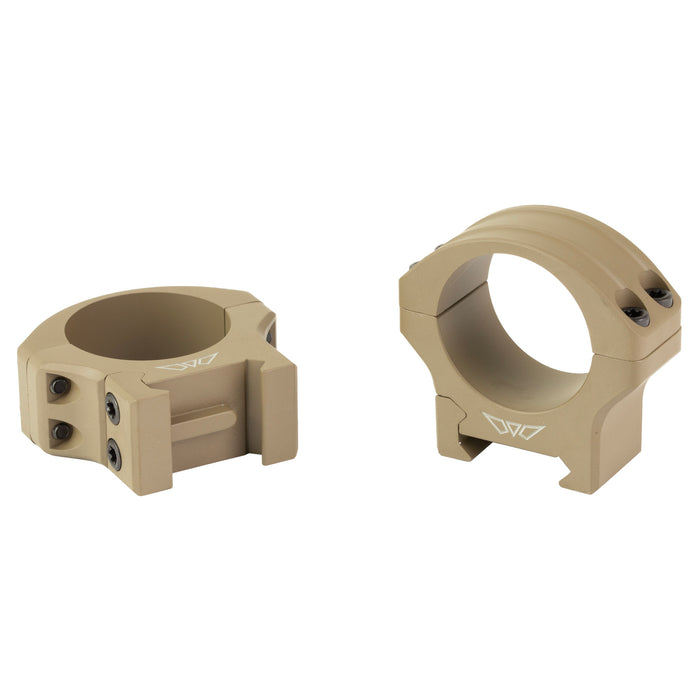 Warne HyperLite Rings 30mm Low Rings in Flat Dark Earth Matte - 2