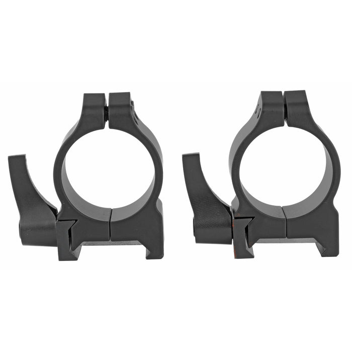 Warne Maxima 1-Inch Low Quick Detach Scope Rings Rings in Black Matte - 1