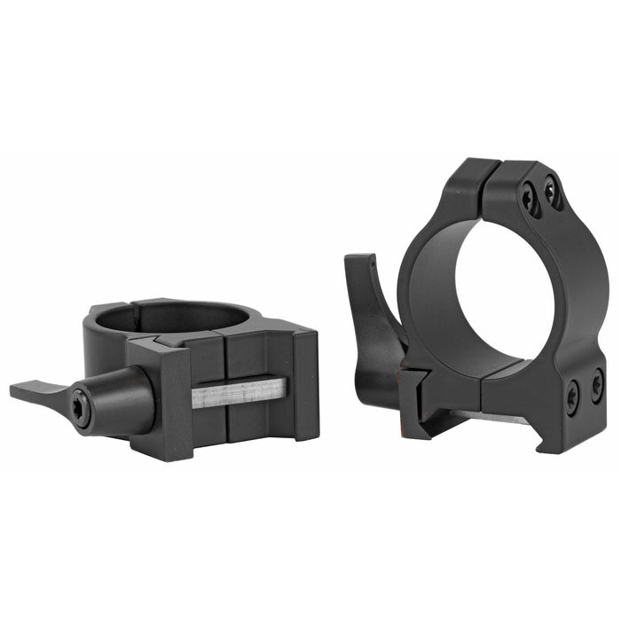 Warne Maxima 1-Inch Low Quick Detach Scope Rings Rings in Black Matte - 2