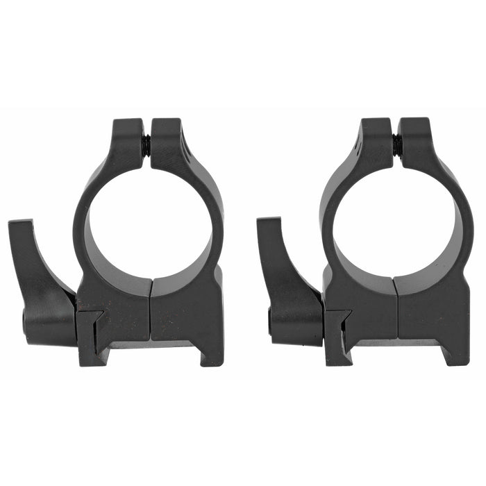 Warne Maxima 1-Inch Medium Quick Detach Scope Rings Rings in Black Matte - 1