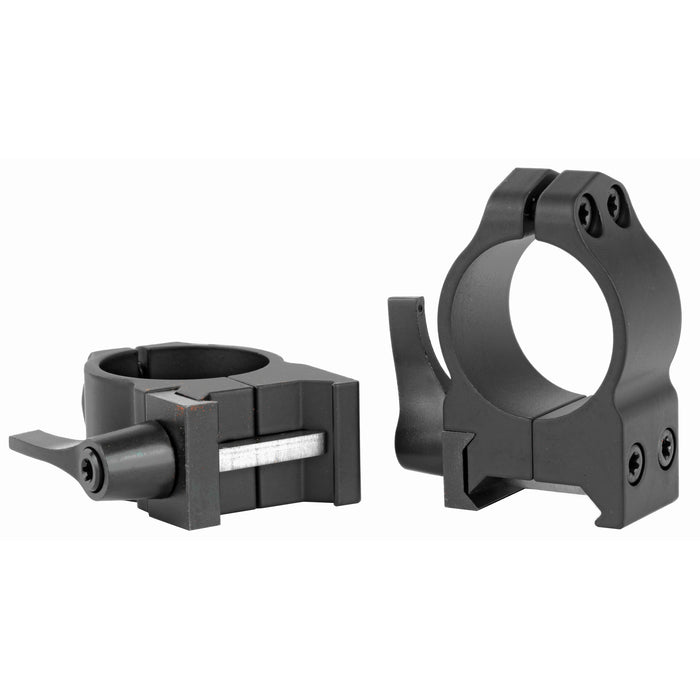 Warne Maxima 1-Inch Medium Quick Detach Scope Rings Rings in Black Matte - 2