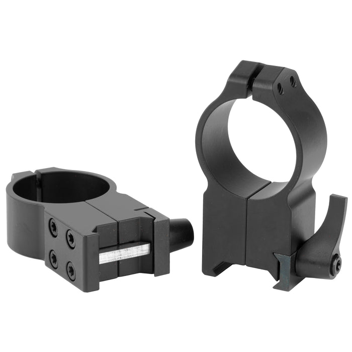 Warne Maxima 30mm High Quick Detach Scope Rings Rings in Black Matte - 2