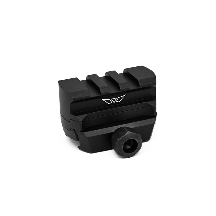 Warne Picatinny Adjustable Height Red Dot Riser Mount – Absolute & Lower 1/3 Co-Witness Heights, USA Made