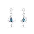 Chords of Love Earrings Catherine Best Blue Topaz