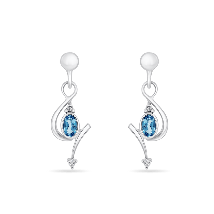 Chords of Love Earrings Catherine Best Blue Topaz