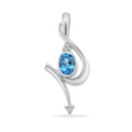 Chords of Love Pendant Catherine Best Blue Topaz Pendant