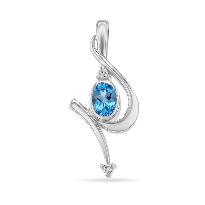 Chords of Love Pendant Catherine Best Blue Topaz Pendant
