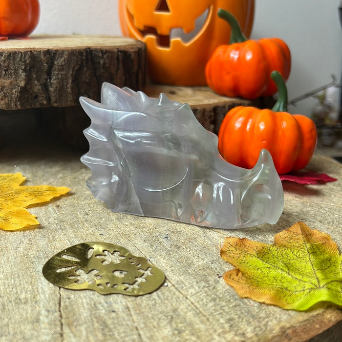 Ytrium Fluorite Dragon Skull head
