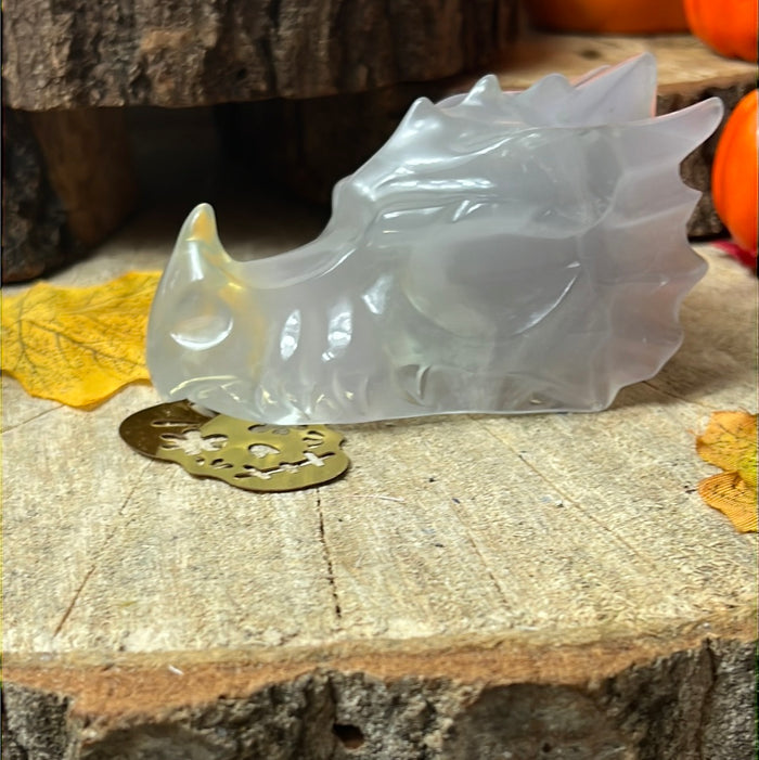 Ytrium Fluorite Dragon Skull head